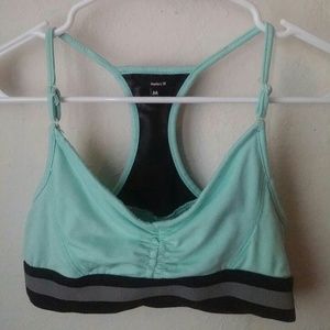 Hurley Nike collab mint green sport bra sz M